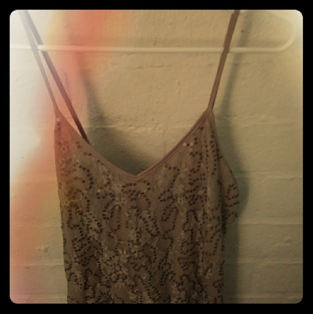 Sequin tank top